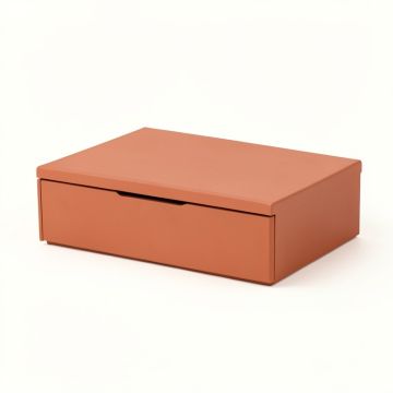 Ash Edge Desktop Monitor Riser - Terracotta (synthetic illustration; no displayed measurements)