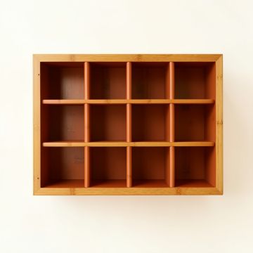 Summit Bend Empty Mug-Storage Cabinet Insert - Terracotta (synthetic illustration; no displayed measurements)