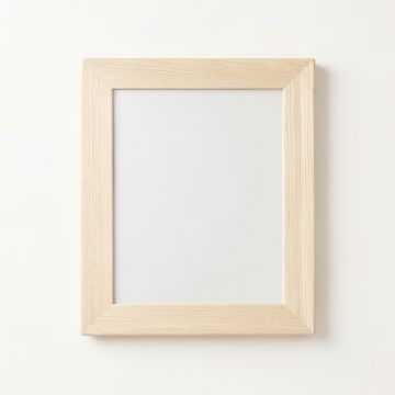 Dawn Crest Framed Wall Mirror - Ivory (synthetic illustration; no displayed measurements)