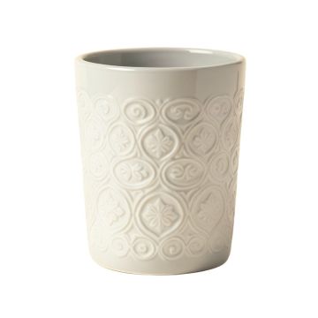 Bertaux Embossed Porcelain Wastebasket