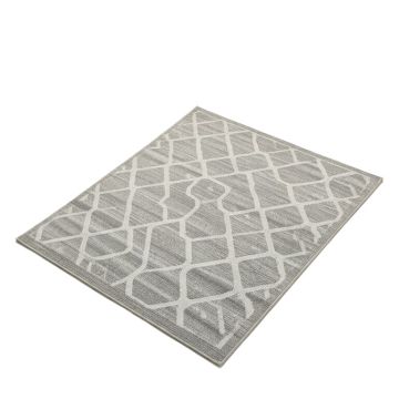 Pamplin Geometric Tufted Gray Area Rug