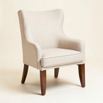 Revere Linen Upholstered Queen Anne Back Parsons Chair (synthetic illustration; no displayed measurements)
