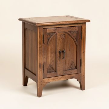 Gothic Sanctuary End Table With Storage (synthetic illustration; no displayed measurements)