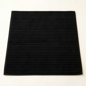 Linden Bridge Bath Mat - Black (synthetic illustration; no displayed measurements)