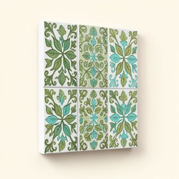 Bohemian Sea Tiles Viii Graphic Art On Wrapped Canvas (synthetic illustration; no displayed measurements)