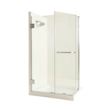 Levity 59.63 '' X 62 '' Bypass Bath Door With Cleancoat® Technology