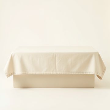 Lake Canyon Flat Bed Sheet - Cream (synthetic illustration; no displayed measurements)