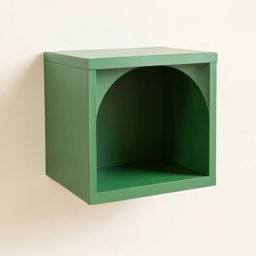 Ridge Crossing Wall-Mounted Cat Perch - Green (synthetic illustration; no displayed measurements)