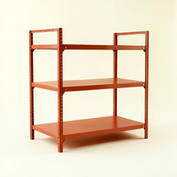 Alder Edge Desktop Shelving Unit - Terracotta (synthetic illustration; no displayed measurements)