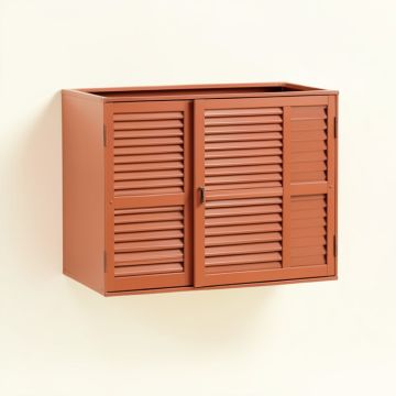Dawn Branch Wall-Mounted Entry Cabinet - Terracotta (synthetic illustration; no displayed measurements)