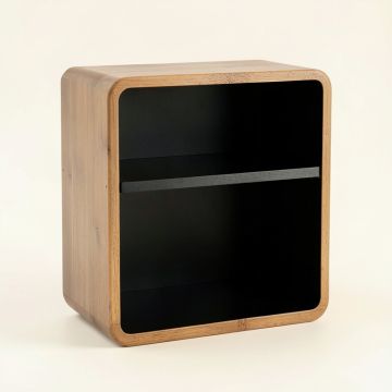 Sage Branch Empty Mug-Storage Cabinet Insert - Black (synthetic illustration; no displayed measurements)