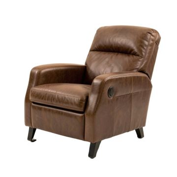 Darneisha 36 '' Wide Leather Match Manual Ergonomic Recliner