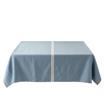 Vale Arc Flat Bed Sheet - Blue