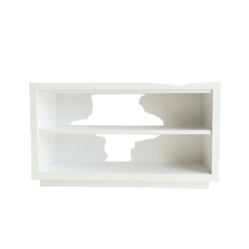 Field Arc Low Bookcase - White