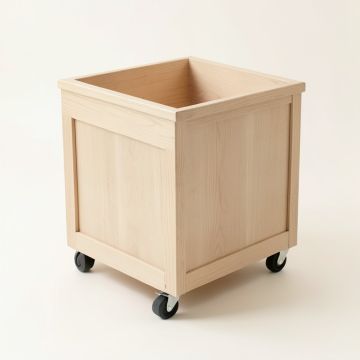 Meadow Dale Empty Rolling Workshop Cart - Beige (synthetic illustration; no displayed measurements)