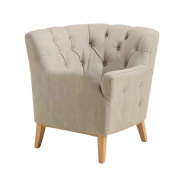 Gustavo 31.5 '' Wide Tufted Polyester Wingback Chair