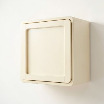 Elm Crossing Wall-Mounted Entry Cabinet - Cream (synthetic illustration; no displayed measurements)