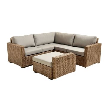 Merlyn 8 Piece Rattan Sectional Seating Group With Cushions