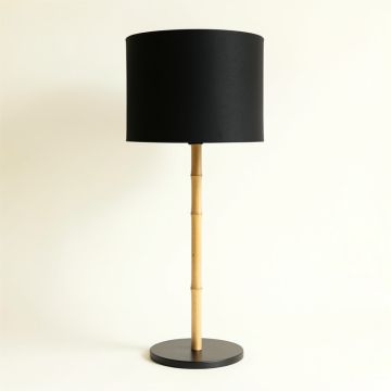 Clay Dale Floor Lamp With A Plain Fabric Shade - Black (synthetic illustration; no displayed measurements)
